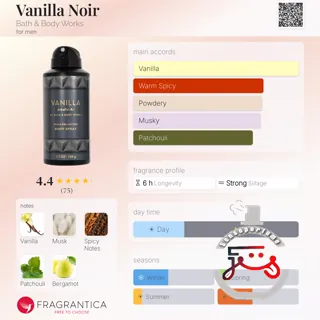 Vanilla Noir Bath & Body Works